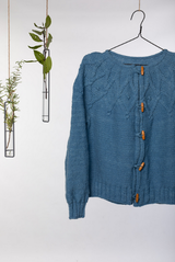 Yarn Vibes Knitting Pattern - Fia Cabled Cardigan