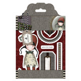 Santoro Rubber Stamps (9pcs) - Holly