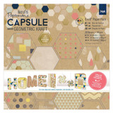 Capsule Geometric Kraft (36pcs) - 6" x 6" Paper Pack