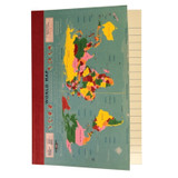 A6 Notebook - World Map