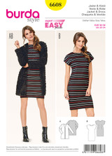 Jersey Dress & Jacket in Burda Style (6608)