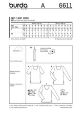 Long-Sleeve Tops in Burda Style (6611)