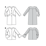 Coat & Jacket w/Welt Pockets in Burda Misses' (6248)