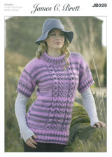 Cabled Sweater in James C Brett Chunky (JB029)