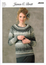 Cowl Neck Sweater in James C Brett DK (JB056)