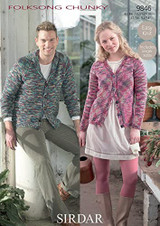 His & Her's Cardigans in Sirdar Folksong Chunky (9846)