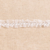 White Organza Bonnet Trim (1") - Per Metre