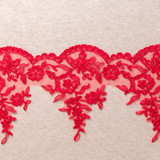 Scalloped Floral Lace Trim - Per ½ Metre