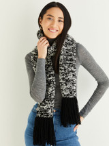 Two-Tone Hat & Scarf in Hayfield Soft Twist DK (10333)