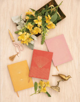 Hardcover Suede Journal w/Pocket - Radiant Rays