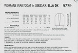 Womans Waistcoat in Sirdar Ella DK (9779)