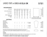 Ladies Tops in Sirdar Ella DK (9781)