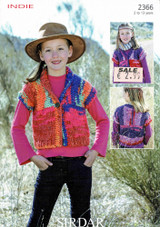 Girls Wasitcoats in Sirdar Indie (2366)