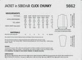 Jacket in Sirdar Click Chunky (9862)