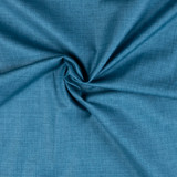 Flower & Vine: Blue Linen Look - 100% Cotton