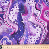 Fusion: Purple Marbled Paint - 100% Cotton