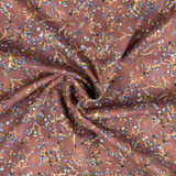 Fall Splendour: Berries on Brown - 100% Cotton