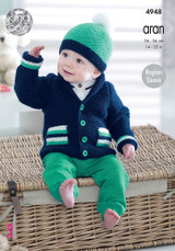 Jackets, Hat & Sweater in King Cole Comfort Aran (4948)