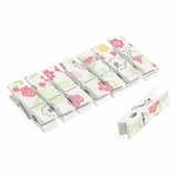 Craft Embellishments (8pcs) - Wooden Bird Pegs