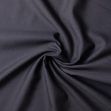Suiting: Wool Blend Twill in Black - Per ½ Metre