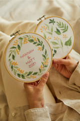 Cross Stitch Kit - The Serene Leaves Duo