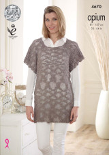 Slouch Tunic & Top in King Cole Opium (4670)