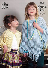 Poncho & Cardigan in King Cole DK (3347)