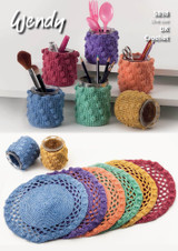 Crochet Place Mats & Pot Covers in Wendy Supreme Cotton Silk DK (5898) - CROCHET