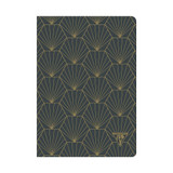 A5 Sewn Notebook - Neo Deco Anthracite