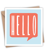 Greeting Card - Hello