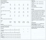 Sweater, Cardigan, Hat, Scarf & Bootees in King Cole Comfort Aran (4646)