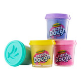 Play Dough Pots With Mould Lid (4pk) - Pastel