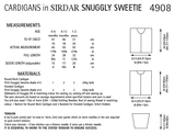Cardigans in Sirdar Snuggly Sweetie (4908)