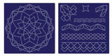 Threaders 12" x 12" Quilting Stencils (4pk) - Geometric