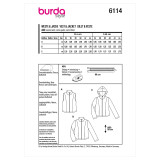 Waistcoat, Vest & Jacket in Burda Misses' (6114)
