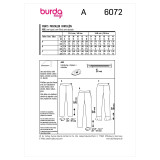 Straight Leg Trousers in Burda Misses' (6072)