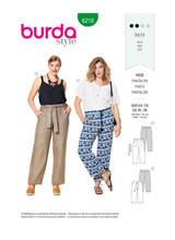 Relaxed & Straight Leg Trousers in Burda Style (6218)