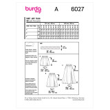 High-Waisted Skirts w/Slits in Burda Misses' (6027)