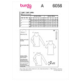 Turtleneck Tops in Burda Misses' (6056)
