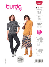 Long & Short-Sleeved Tops in Burda Misses' (6067)