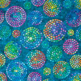 Brilliance Mosaic: Teal - 100% Cotton