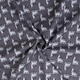 Peek-a-Boo Zebra: Grey - 100% Cotton