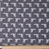 Peek-a-Boo Zebra: Grey - 100% Cotton