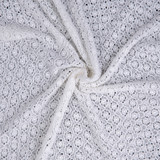 Off-White Crochet Cotton Lace: Floral - Per ½ Metre