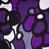 Viscose Jersey: Purple Stained Glass - Per ½ Metre