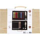 Sketch & Drawing Set - Wooden Case