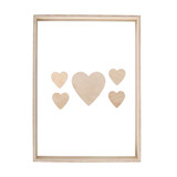 Wooden Guestbook w/Hearts