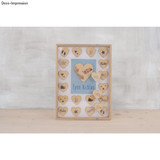 Wooden Guestbook w/Hearts