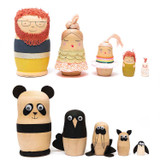 Wooden Matryoshka Dolls (5pcs) - Blank