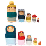 Wooden Matryoshka Dolls (5pcs) - Blank